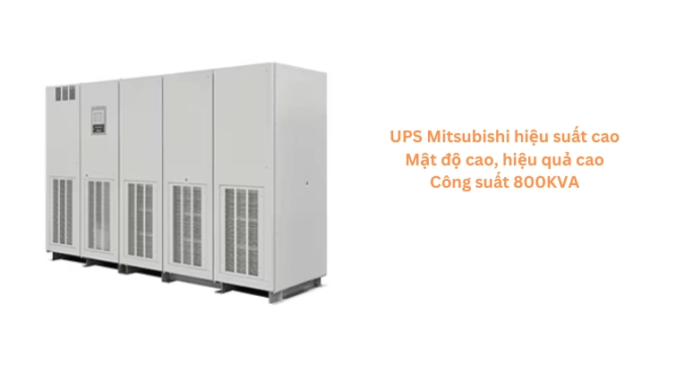 Hình 2. Hiệu quả vượt trội với UPS Mitsubishi với công nghệ IGBT mới nhất