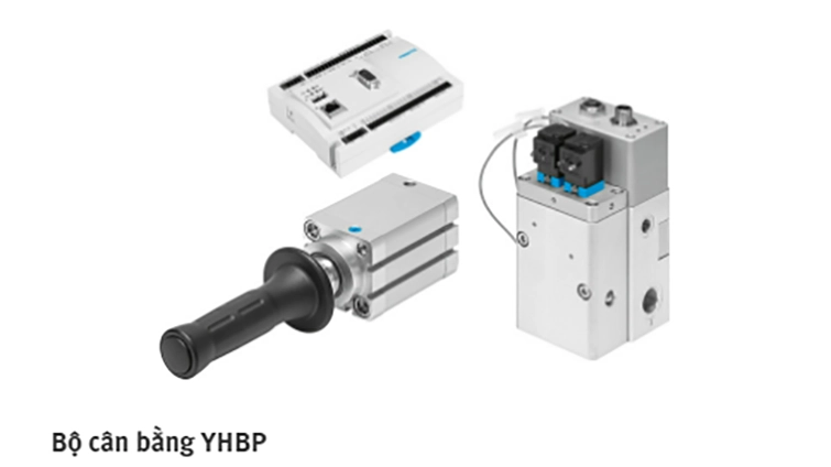 Hình 5. Với bộ truyền động servo-khí nén YHBP của Festo, bạn có thể di chuyển các bộ cân bằng khối lượng lớn một cách an toàn và hiệu quả