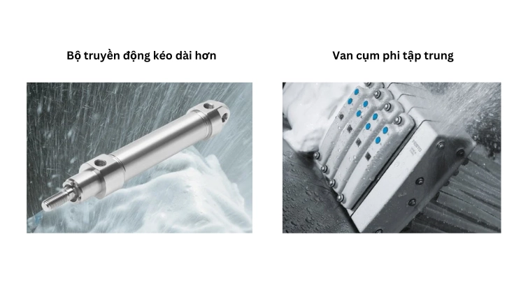 Hình 1. Festo cung cấp các giải pháp giúp tăng hiệu suất của nhà máy đóng chai và xử lý bao bì đồ uống