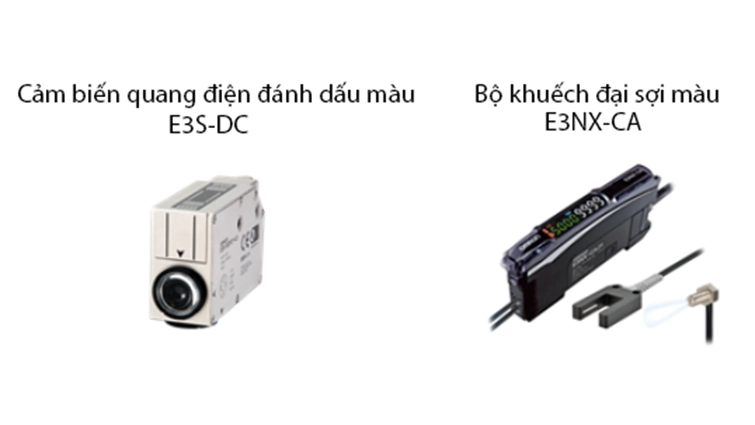 Hình 1. E3S-DC và E3NX-CA có khả năng phát hiện ổn định các vết màu được in