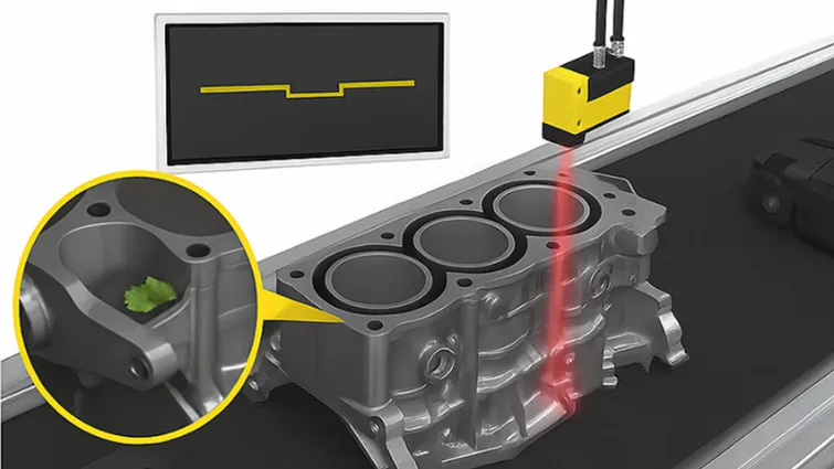 Hình 4. Machine Vision phát hiện những vật thể lạ rất nhỏ mà mắt người khó quan sát.