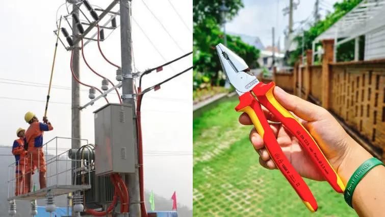 Hình 1. Gậy cách điện và kìm cách điện