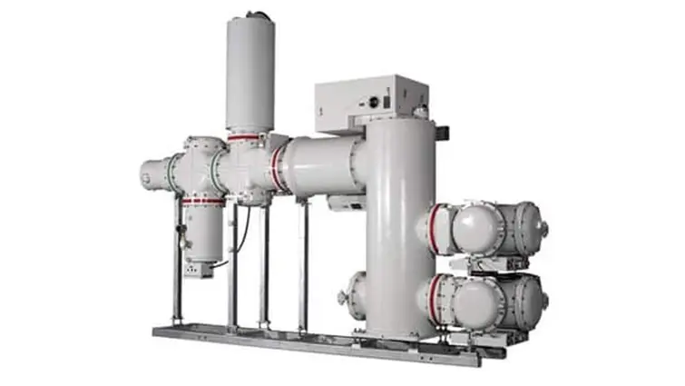 Hình 1. Bộ ngắt mạch GIS (Gas Insulated Switchgear) là giải pháp thay thế cho bộ ngắt mạch không khí (AIS)