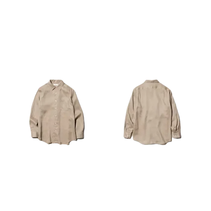 bl035604 ao so mi pn 474504 vai linen cao cap mau xanh da troi size m uniqlo