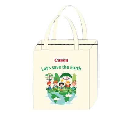 bl032644 tui vai bo canvas cotton 350gsm mau moc kt32x30x10cm