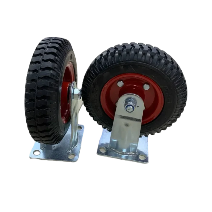 bl033189 banh xe cao su 250 4ml mau do tai trong 150kg d200mm phong thanh