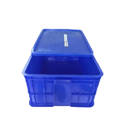 bl036689 thung nhua dac hs017 xanh duong gom nap thung 8t kt61x42x25cm