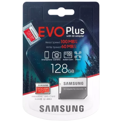 c04 - bl008565 the nho microsdxc evo plus u3 128gb 100mbs mb mc128h samsung