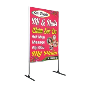 c04 - bl017403 banner in tren bat hiflex in theo mau khung sat t1 2mm in 2 mat moi mat la 1 mau banner bao gom ca cong treo kt420x60cm