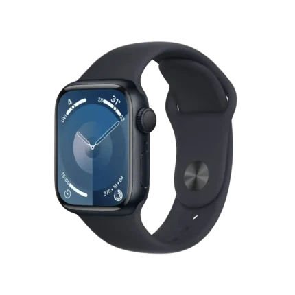 bl024940 dong ho thong minh watch series 9 gps vien nhom den day cao su den kt41mm apple