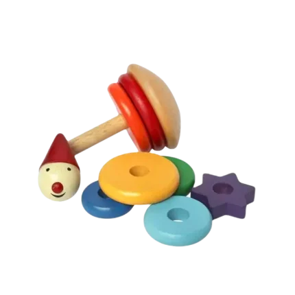 Đồ chơi gỗ cầu vồng chú hề, 66072, Winwintoys