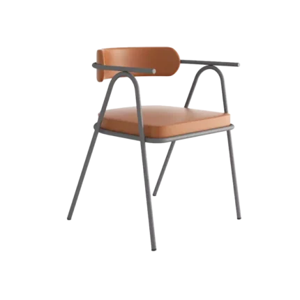 c05 - bl018000 ghe jando chair tua lung da mau nau chan thep mau xanh xam kem dem ngoi wc284 winchair