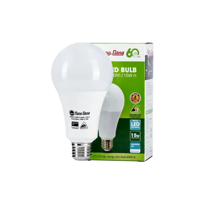 bl029634 bong den led a801n115wh bulb tron 15w anh sang trang rang dong