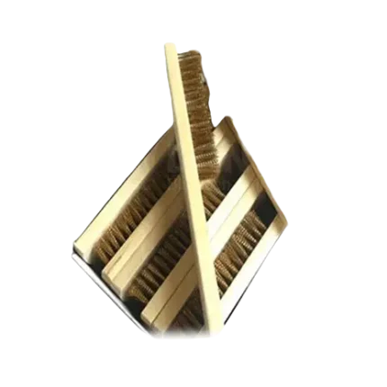 Bàn chải, 5B sợi đồng thau cán gỗ KT2.5x24cm