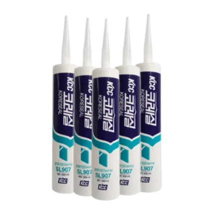 bl031268 keo silicon sl907 mau trang trong 300ml chai kcc