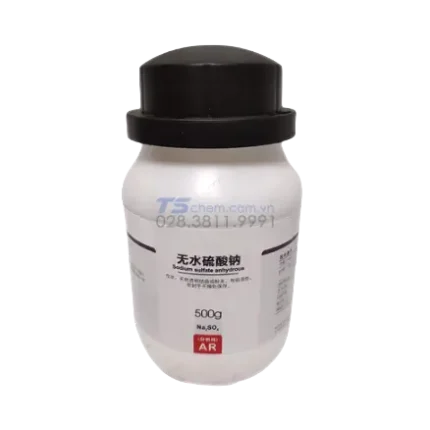 Hóa chất Sodium Sulfate, Cas. 7757-82-6 Na2SO4 AR (500g/ lọ), Xilong