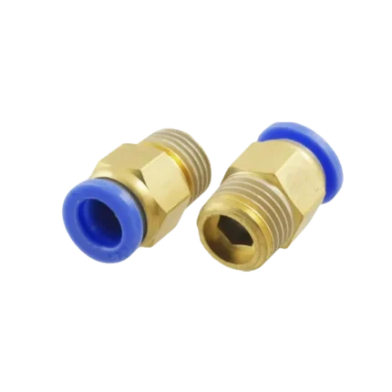 Đầu nối khí thẳng, phi 8 ren ngoài 1/4