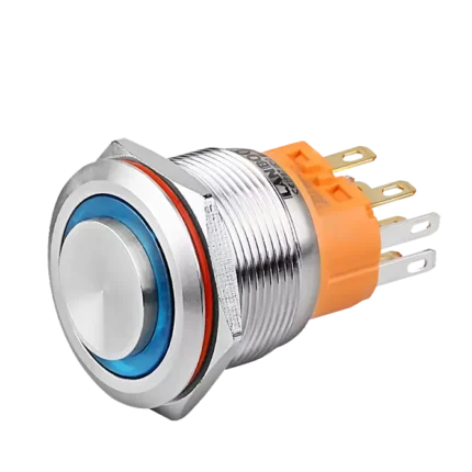 Nút nhấn nhả, LB22A màu xanh 2NO 24V P22F/EG9-24S, Lanboo