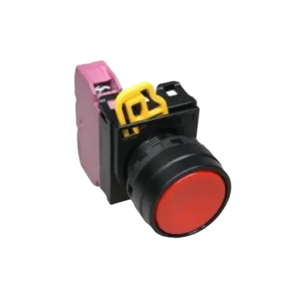 Nút nhấn nhả không đèn, YW1B-M1E01R màu đỏ D22 1NC, Idec