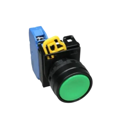 Nút nhấn nhả, YW1B-M1E01G màu xanh lá phi 22 1NC, Idec
