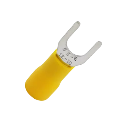 Đầu cốt chữ Y bọc nhựa, SV 5.5-5 màu vàng