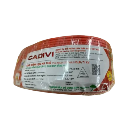 bl029372 day cap dien cv 1x15mm2 061kv mau do cadivi