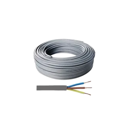 bl035539 day dien mem tron vctf 3x6mm mau xam 200m cuon cadisun