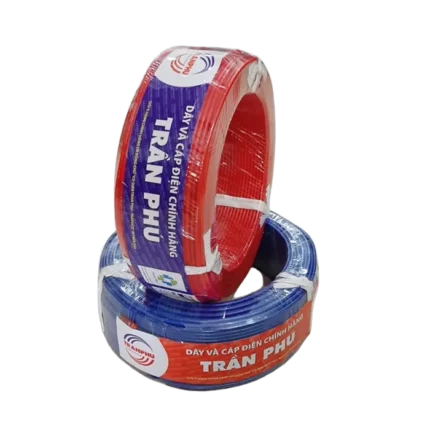 bl038290 day dien 1 loi 1x25mm mau do 100m cuon tran phu