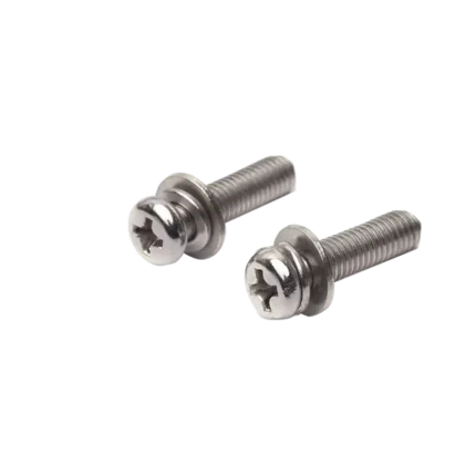 Vít pake đầu nón, DIN966-M3x10mm thép đen gồm vênh phẳng