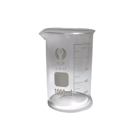 Cốc đốt thấp thành, có mỏ đẻ rót 1000ml